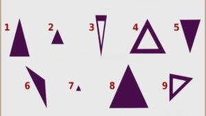 Scegli uno dei triangoli nell’immagini e scoprirai chi sei