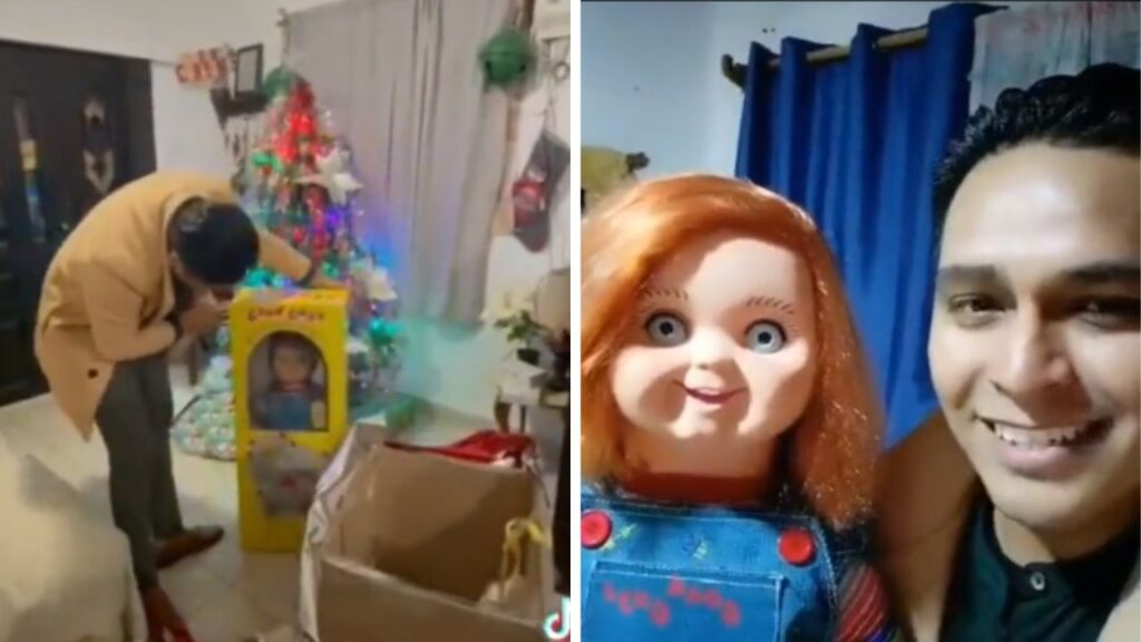 Chucky la bambola che si muove e parla senza batterie